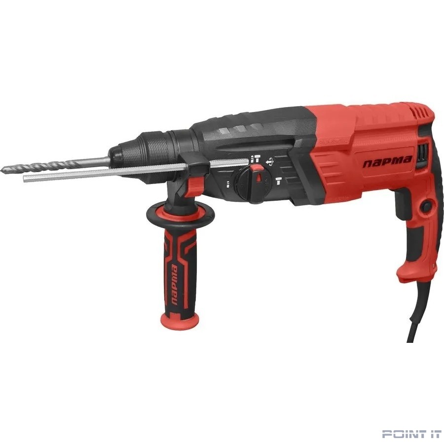 Перфоратор ПАРМА П-02-26/900ЭР [02.027.00006] { 900Вт,3-х реж,3,0Дж,SDS-plus, рег.об.,рев, пл.пуск, рук.Эрго+)(5ш/к) }