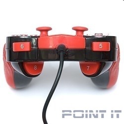 Dialog Action GP-A15, черно-красный {Геймпад, вибрация, 12 кнопок, USB}