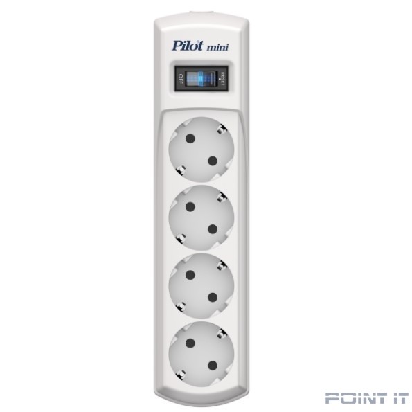 ZIS Сетевой фильтр Pilot mini {4 розетки, с заземлением} 5 м