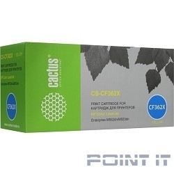 CF362X Тонер-картридж Cactus CS-CF362X желтый для HP CLJ M552dn/M553dn (9500стр.)