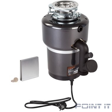 Bort Измельчитель пищевых отходов TITAN 5000 (Control) {Мощность л.с. 0,75 ; 560 Вт; 5,2 кг/мин; 3200 об/мин; 1400 мл; Металл ; набор аксессуаров 5 шт} [3410259]