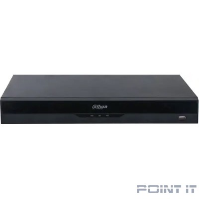 DAHUA DHI-NVR5216-8P-EI 16-канальный IP-видеорегистратор c PoE, 4K, H.265+, видеоаналитика, входящий поток до 384Мбит/с, 2 SATA III до 16Тбайт