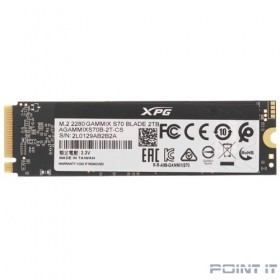 SSD жесткий диск M.2 2280 2TB AGAMMIXS70B-2T-CS ADATA