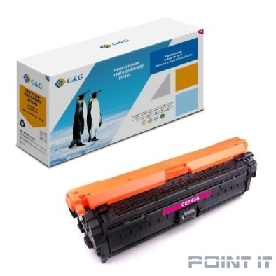 Картридж G&G, аналог HP CE743A/307A красный 7.3k с чипом