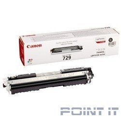Canon Cartridge 729Bk 4370B002 Тонер картридж для LBP 7010C, Черный, 1200стр.