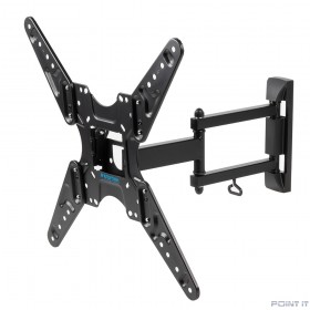 Kromax OPTIMA-414 черный 20"-55" макс.30кг настенный поворотно-выдвижной и наклонный