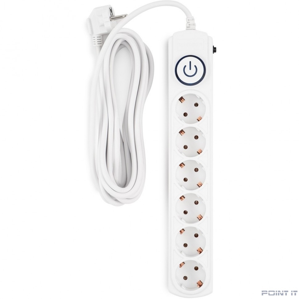 Ippon Сетевой фильтр BK-6-EU-5-10-W 6 розеток 5м белый