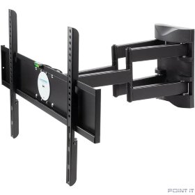 Kromax ATLANTIS-55 black {26"-65", max 45 кг, настенный, 4 ст свободы, наклон ±10°, поворот ±60°, от стены 78-497 мм, max VESA 600x400 мм}