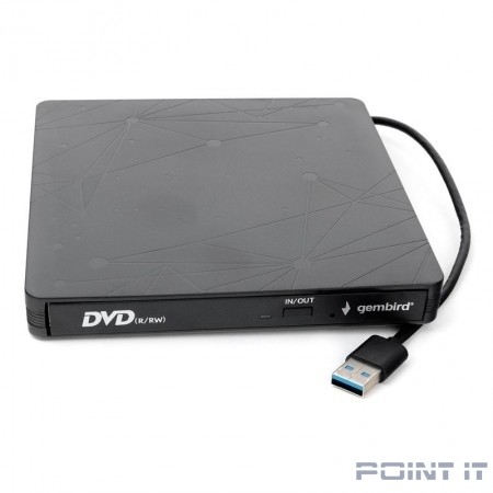 USB 3.0 Gembird DVD-USB-03 пластик, черный