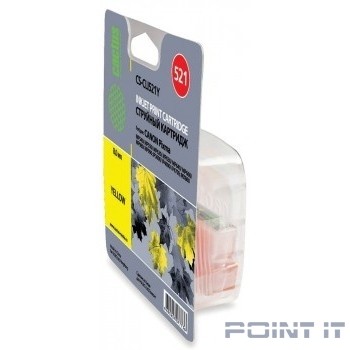 Cactus CLI-521Y Картридж для Canon MP540/620/630/980/PIXMA iP4700, жёлтый