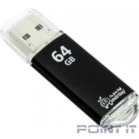 Smartbuy USB Drive 64Gb V-Cut Black SB64GBVC-K3