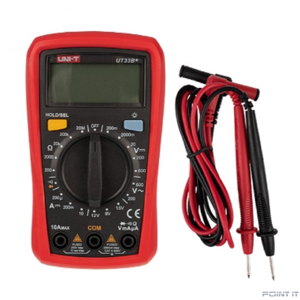 Unit (13-0056) Портативный мультиметр UT33B+ с тестом батареек