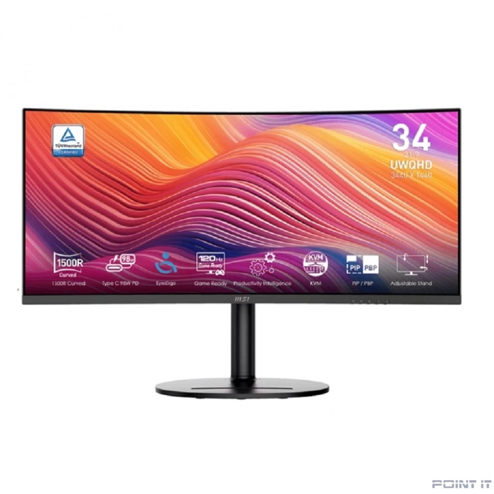 Монитор MSI Modern 34" MD342CQP черный {VA Curved 3440x1440 120Hz 1ms USB 178/178 300cd 3000:1 2xHDMI DisplayPort USB-C} [9S6-3PC59H-031]