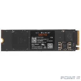 WD SSD Black SN770 WDS100T3X0E 1ТБ, M.2 2280, PCI-E 4.0 x4,  NVMe,  PCIe