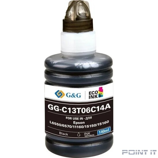 Чернила G&G GG-C13T06C14A №112 черный 140мл для Epson L6550/6570/11160/15150/15160
