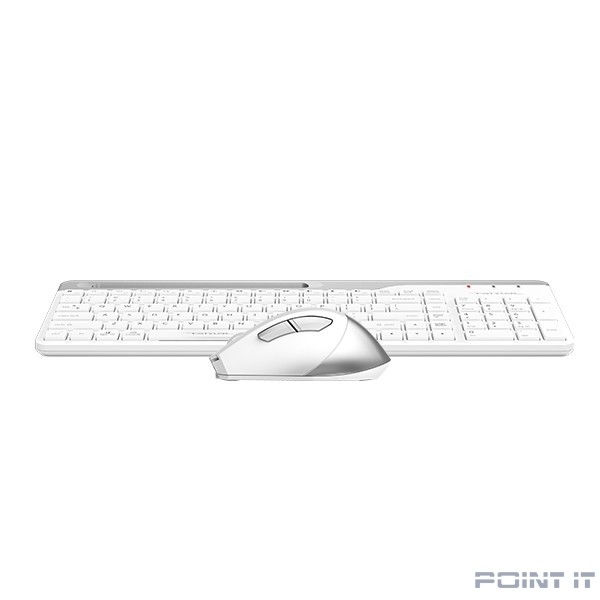 Клавиатура + мышь A4Tech Fstyler FB2535C клав:белый/серый мышь:белый/серый USB беспроводная Bluetoot