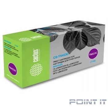 CACTUS TN-423C Картридж для Brother DCP L8410CDW/HL L8260CDW/MFC L8690CDW, голубой, (4000стр.)