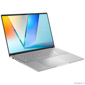 Ноутбук ASUS M5606K (M5606KA-RI035) 16"/3K/OLED/600N/120Hz/Ryzen AI 7 350/24GB/SSD1TB/AMD Radeon/Backlit/DOS/Cool Silver (90NB1593-M00160)
