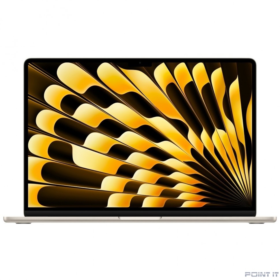 Ноутбук Apple MacBook Air 15 2024 [MXD33LL/A] (КЛАВ.РУС.ГРАВ.) Starlight 15.3" Liquid Retina {(2880x1864) M3 8C CPU 10C GPU/16GB/512GB SSD}